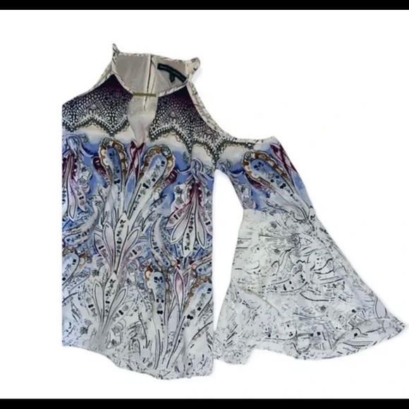 WHBM “Tasha” cold shoulder blouse - Picture 10 of 16